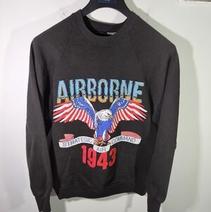 RARE Vintage 80s US Military Strategic Air Command 1943 WW2 Crewneck Sweatshirt!